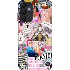 Coque Samsung Galaxy A15 - Silicone rigide noir Girl Power Collage