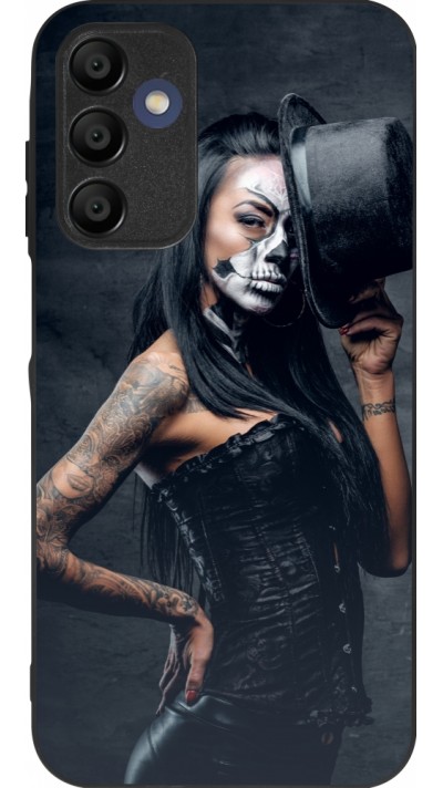 Coque Samsung Galaxy A15 - Silicone rigide noir Halloween 22 Tattooed Girl