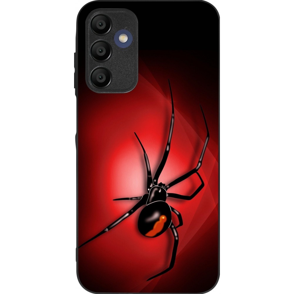 Coque Samsung Galaxy A15 - Silicone rigide noir Halloween 2023 spider black widow