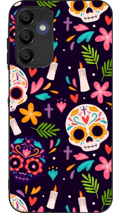 Coque Samsung Galaxy A15 - Silicone rigide noir Halloween 2023 mexican style