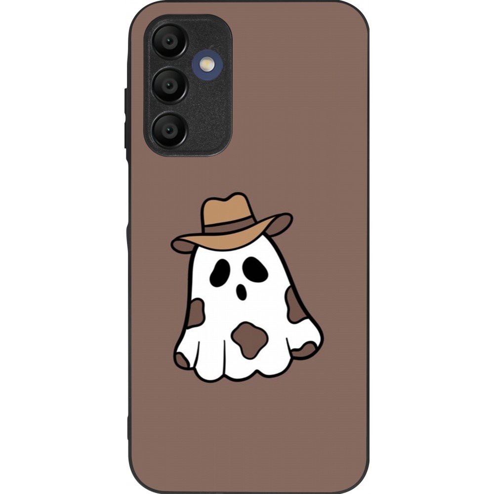 Coque Samsung Galaxy A15 - Silicone rigide noir Halloween 2024 cowboy ghost