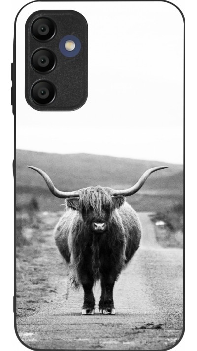 Coque Samsung Galaxy A15 - Silicone rigide noir Highland cattle