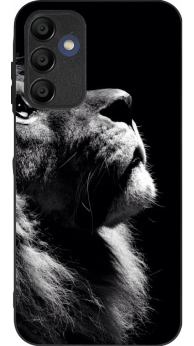 Coque Samsung Galaxy A15 - Silicone rigide noir Lion looking up