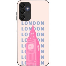 Coque Samsung Galaxy A15 - Silicone rigide noir London Pink Print