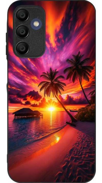 Coque Samsung Galaxy A15 - Silicone rigide noir Maldives Dusk Bliss