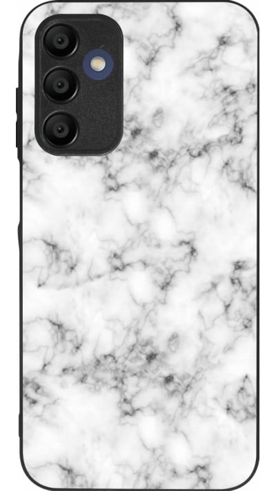 Coque Samsung Galaxy A15 - Silicone rigide noir Marble 01