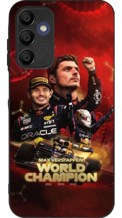 Coque Samsung Galaxy A15 - Silicone rigide noir Max Verstappen Champion 2023