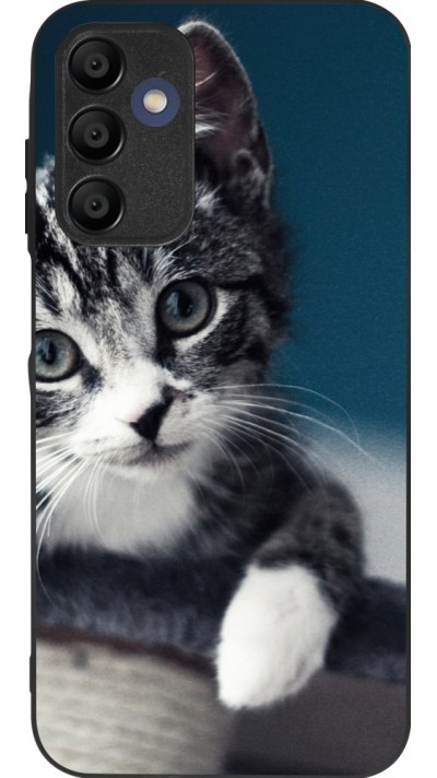 Coque Samsung Galaxy A15 - Silicone rigide noir Meow 23