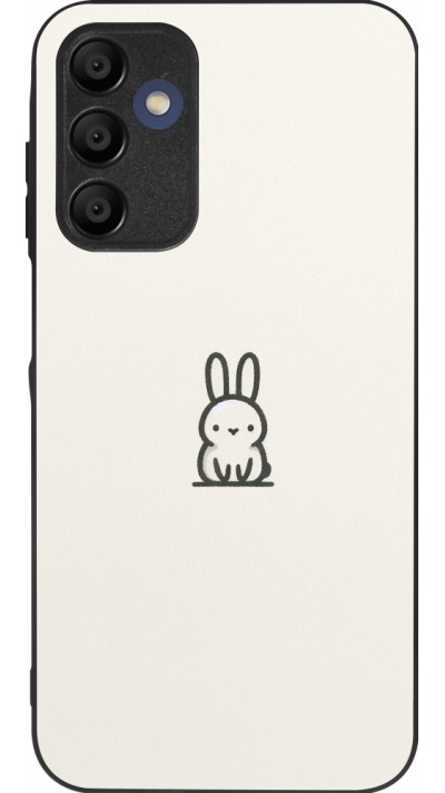 Coque Samsung Galaxy A15 - Silicone rigide noir Minimal bunny cutie