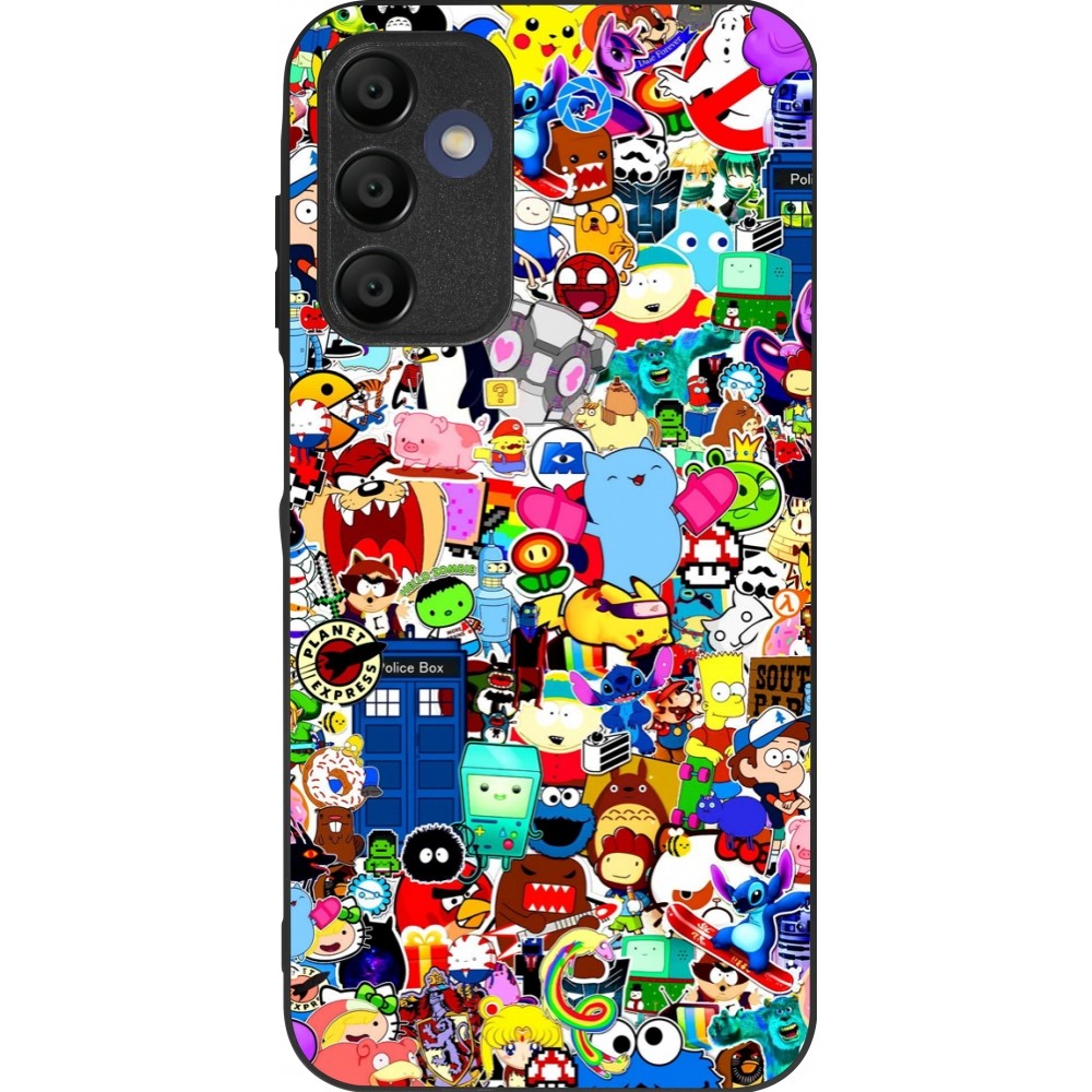 Coque Samsung Galaxy A15 - Silicone rigide noir Mixed cartoons