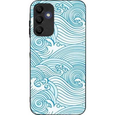 Coque Samsung Galaxy A15 - Silicone rigide noir Ocean Waves