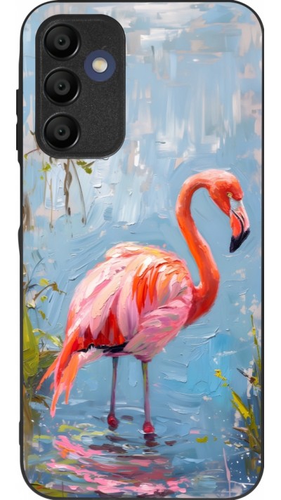 Coque Samsung Galaxy A15 - Silicone rigide noir Paint Flamingo