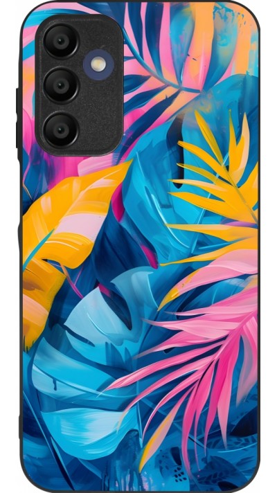 Coque Samsung Galaxy A15 - Silicone rigide noir Palms Blue