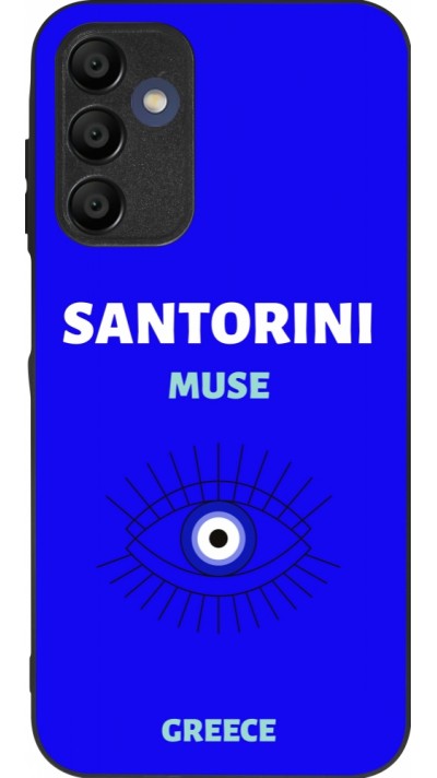 Coque Samsung Galaxy A15 - Silicone rigide noir Pop Summer Destination Santorini