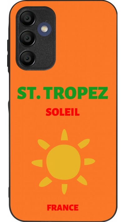 Coque Samsung Galaxy A15 - Silicone rigide noir Pop Summer Destination St-Tropez