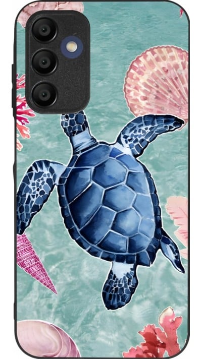 Coque Samsung Galaxy A15 - Silicone rigide noir Preppy Turtle