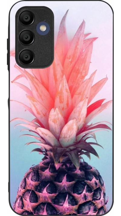 Coque Samsung Galaxy A15 - Silicone rigide noir Purple Pink Pineapple