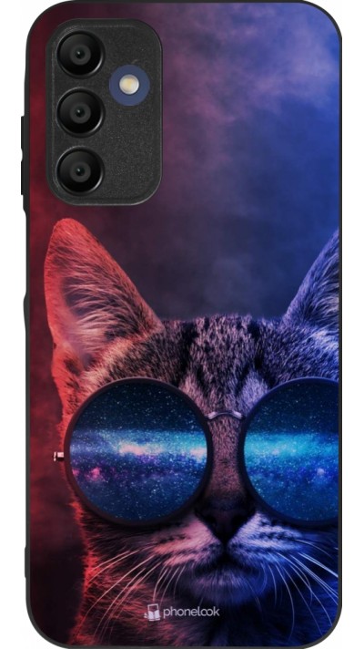 Coque Samsung Galaxy A15 - Silicone rigide noir Red Blue Cat Glasses