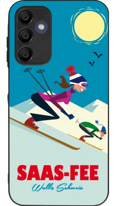 Coque Samsung Galaxy A15 - Silicone rigide noir Saas-Fee Ski Downhill