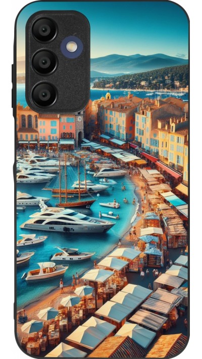 Coque Samsung Galaxy A15 - Silicone rigide noir Saint-Tropez Beach