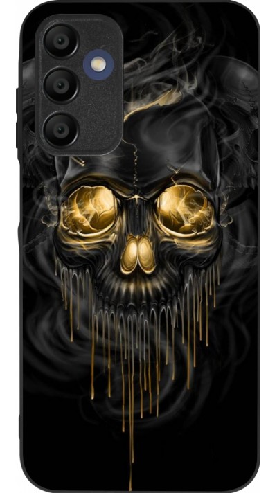 Coque Samsung Galaxy A15 - Silicone rigide noir Skull 02