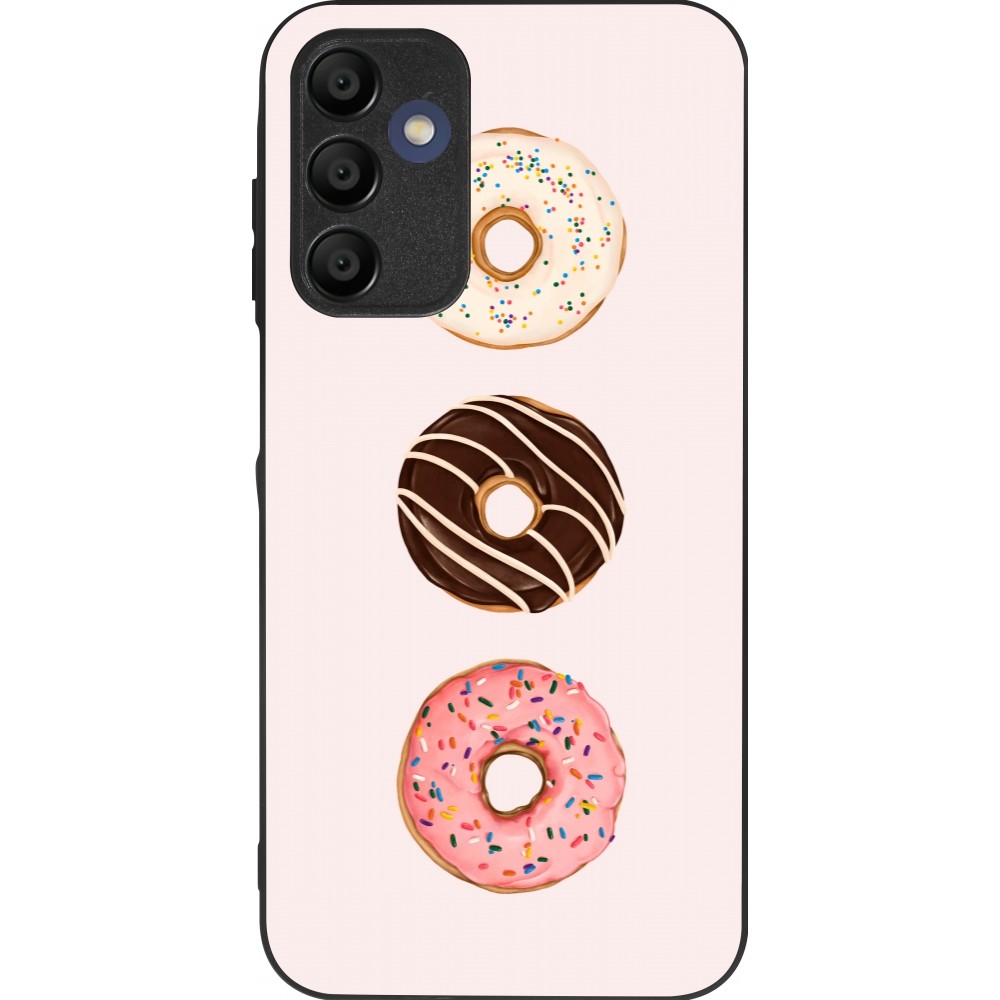 Coque Samsung Galaxy A15 - Silicone rigide noir Spring 23 donuts