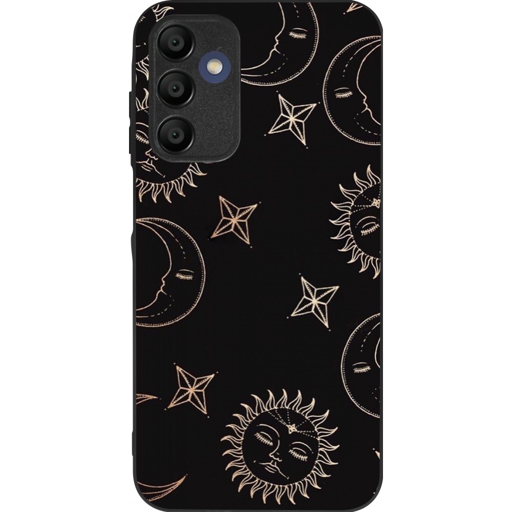 Coque Samsung Galaxy A15 - Silicone rigide noir Suns and Moons