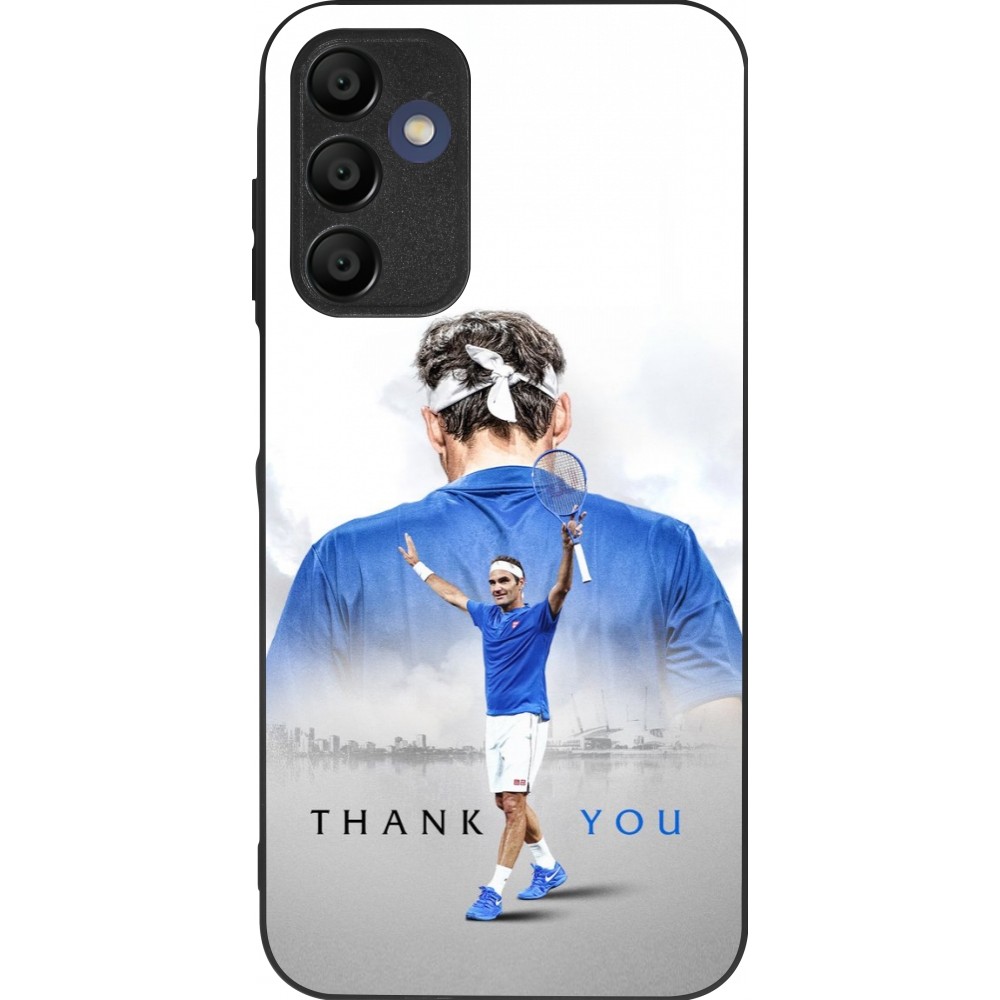 Coque Samsung Galaxy A15 - Silicone rigide noir Thank you Roger