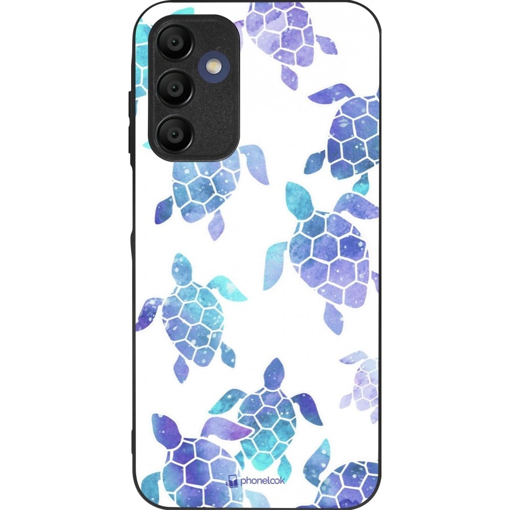 Coque Samsung Galaxy A15 - Silicone rigide noir Turtles pattern watercolor