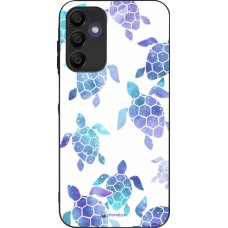 Coque Samsung Galaxy A15 - Silicone rigide noir Turtles pattern watercolor