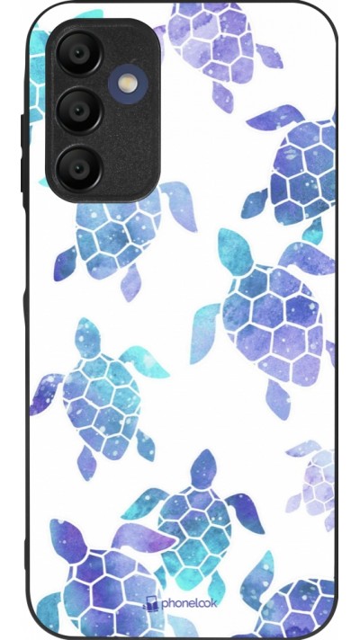 Coque Samsung Galaxy A15 - Silicone rigide noir Turtles pattern watercolor