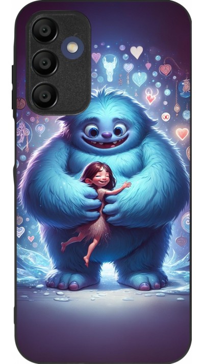 Coque Samsung Galaxy A15 - Silicone rigide noir Valentine 2024 Fluffy Love