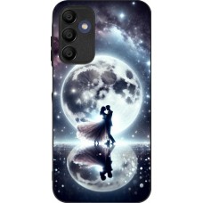 Coque Samsung Galaxy A15 - Silicone rigide noir Valentine 2024 Love under the moon