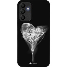 Coque Samsung Galaxy A15 - Silicone rigide noir Valentine 2022 Black Smoke