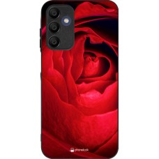 Coque Samsung Galaxy A15 - Silicone rigide noir Valentine 2022 Rose