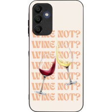 Coque Samsung Galaxy A15 - Silicone rigide noir Wine not