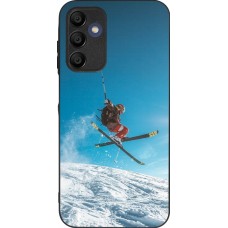 Coque Samsung Galaxy A15 - Silicone rigide noir Winter 22 Ski Jump