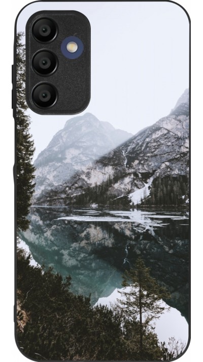 Coque Samsung Galaxy A15 - Silicone rigide noir Winter 22 snowy mountain and lake