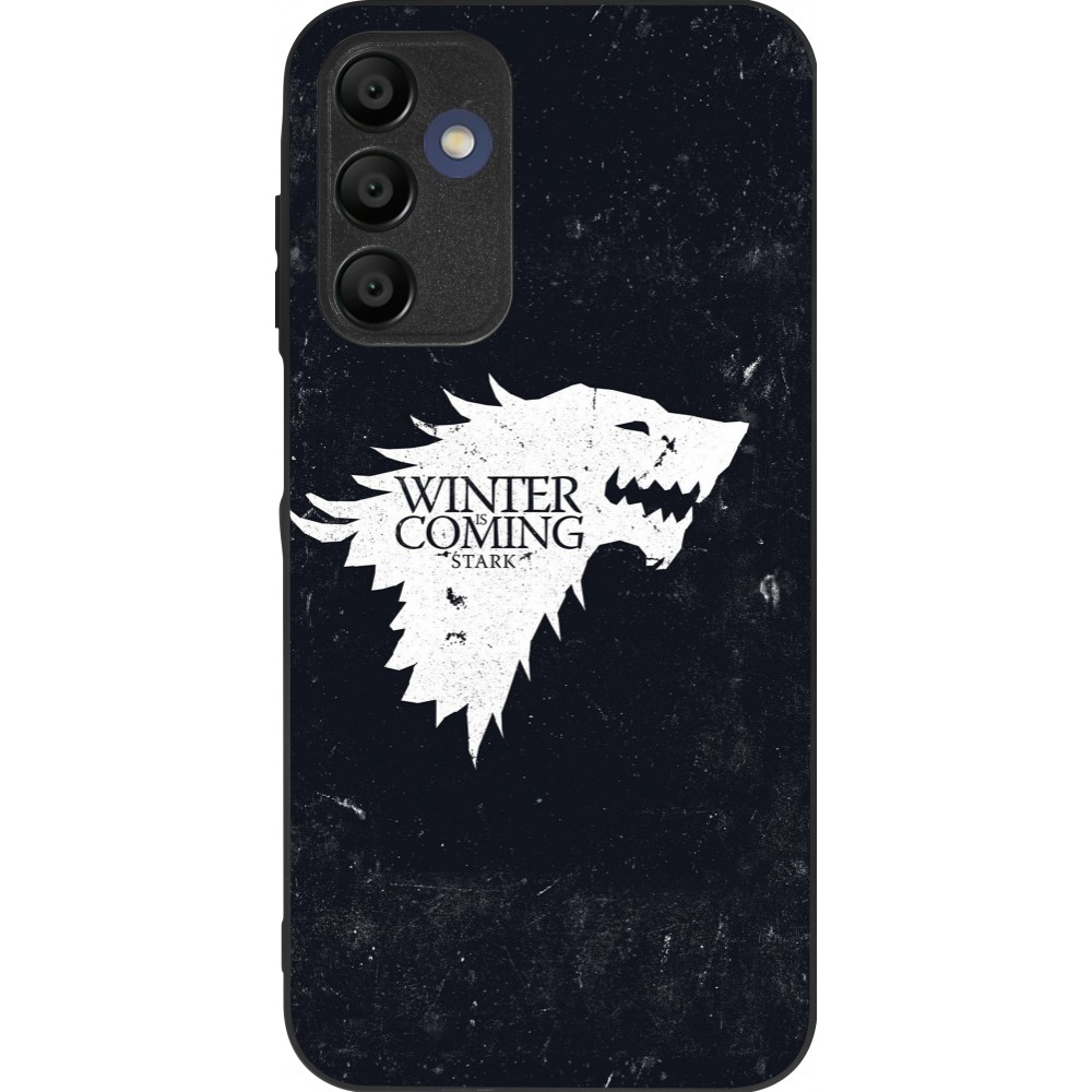 Coque Samsung Galaxy A15 - Silicone rigide noir Winter is coming Stark