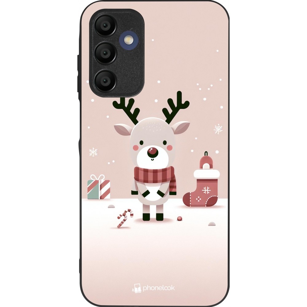 Samsung Galaxy A15 Case Hülle - Silikon schwarz Weihnachten 2023 Choupinette Rentier