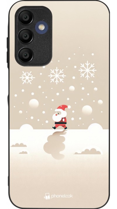 Coque Samsung Galaxy A15 - Silicone rigide noir Noël 2023 Minimalist Santa