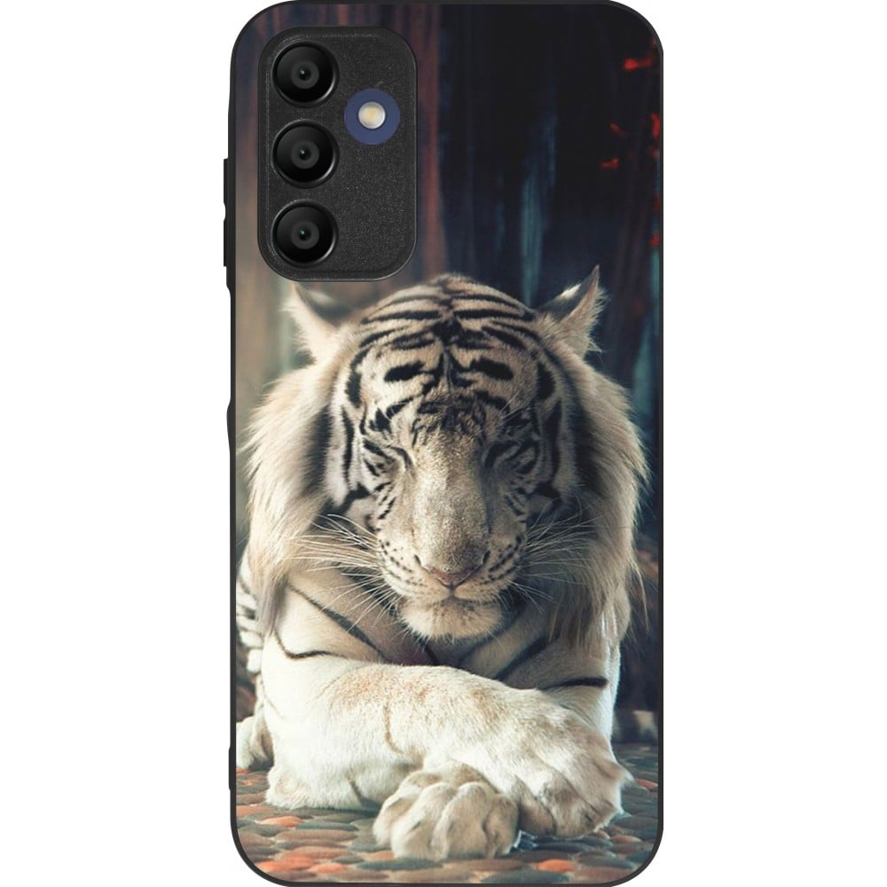 Coque Samsung Galaxy A15 - Silicone rigide noir Zen Tiger