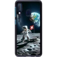 Coque Samsung Galaxy A20e - Astro Suisse sur lune