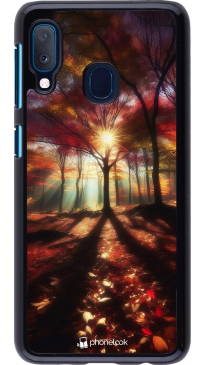 Coque Samsung Galaxy A20e - Automne doré glare