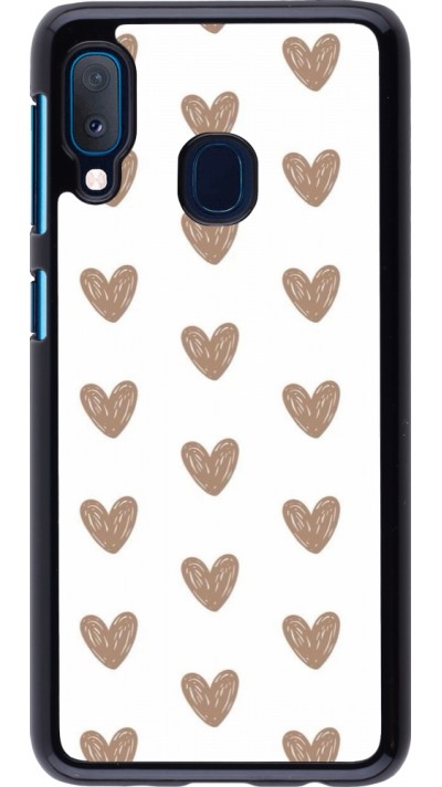 Coque Samsung Galaxy A20e - Autumn 2024 brown hearts