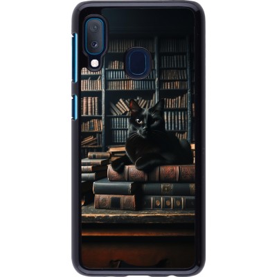 Coque Samsung Galaxy A20e - Chat livres sombres