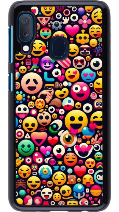 Coque Samsung Galaxy A20e - Emoji Mix Color