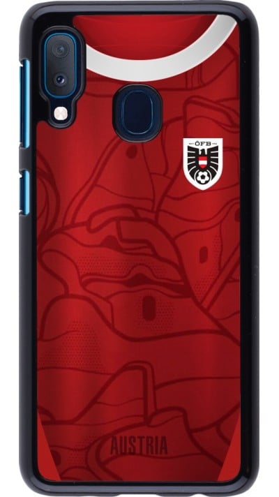 Coque Samsung Galaxy A20e - Maillot de football Autriche personnalisable