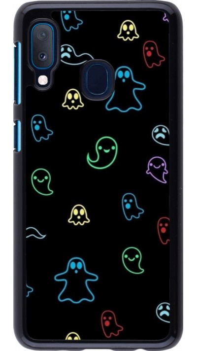 Coque Samsung Galaxy A20e - Halloween 2024 colorful ghosts