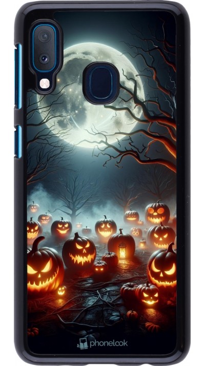 Coque Samsung Galaxy A20e - Halloween 2024 Many Pumpkins